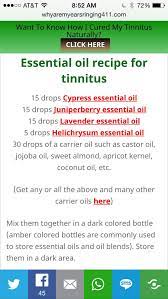 Tinnitus Essential Oil Mix Tinnitus Essential Oils Essential Oil Recipes Essential Oils