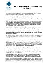 Most kids generate a little chaos and disorganization. Transition Tips For Parents