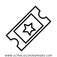 Printable movie ticket coloring page. Movie Ticket Coloring Pages Ultra Coloring Pages