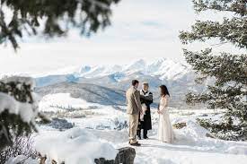 A Rocky Mountain Winter Wedding For Adam And Laura Colorado Winter Wedding Winter Wedding Winter Wedding Ceremonies