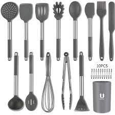 Stainless steel 6 piece kitchen tool set. Uarter Kitchen Utensil Set 24 Pcs Silicone Kitchen Utensils Home Kitchen Cooking Tools Gadgets Kitchen Tools Kitchen Accessories Gray Walmart Com Walmart Com