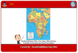 Penduduk afrika mencapai angka 944 juta jiwa pada tahun 2007 di mana angka ini sangat tinggi, dan mengalami peningkatan setiap tahunnya. Karakteristik Benua Afrika Peta Negara Iklim Bentang