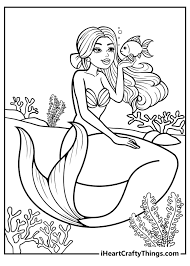 The spruce / wenjia tang take a break and have some fun with this collection of free, printable co. Mermaid Coloring Pages 30 Magical Designs 100 Free 2021
