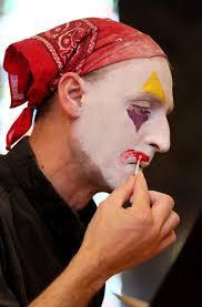 Priest clowns around