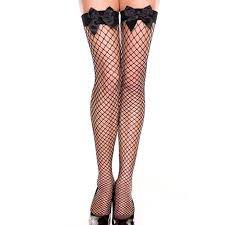 Take your lingerie look to the next level with a pair of sultry thigh high stockings by leg avenue. Pixnor Women S Mesh Net Thigh High Stockings Fishnet Socks For Sexy Stylish Dressing Style Black Walmart Com Walmart Com