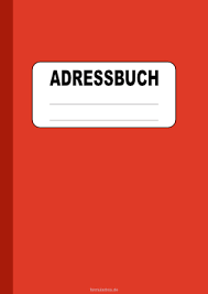 Team mk abex & fachabteilungen. Adressbuch Rot Pdf Vorlage Zum Ausdrucken