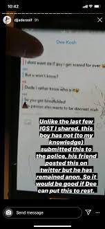 He was stripped of his various sponsors such as night owl cinematics and he also left power 98.7 fm mutually after the allegations were proved right. S Pore Influencers Public Figures Weigh In On Dee Kosh Saga Mothership Sg News From Singapore Asia And Around The World