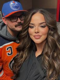 Bundled up with my handsome love last night at the @nyrangers game 🏒🤍