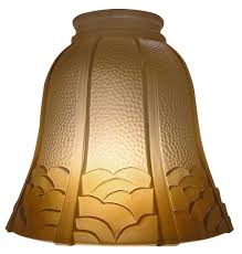 Arts Crafts Amber Glass Light Shade 2 1 4 Inch Fitter Glass Light Shades Glass Shades Glass Fit