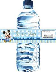 Mickey Mouse Baby Shower Water Bottle Labels By Partiesplus 2 50 Water Bottle Labels Baby Shower Mickey Mouse Baby Shower Baby Shower Water Bottles
