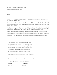 Soal pilihan ganda beserta jawabannya tentang hubungan intrernasional. Doc Latihan Soal Bahasa Inggris Sma Hortatory Exposition Siti Munajiyah Academia Edu