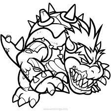 We have collected 23+ bowser coloring page images of various designs for you to color. Monster Bowser Coloring Page Free Printable Coloring Pages For Kids