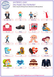 father s day esl printable picture dictionary worksheet for kids image worksheets engworksheets