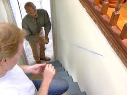 We use 4 1/2 long screws to attach the handrail to the floor. How To Install A Stairway Handrail How Tos Diy