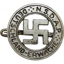 Albrecht, felix, artist related names: Nsdap Deutschland Erwache Badge Tins Pins Miniatures