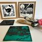 Lino printing Christmas cards event image