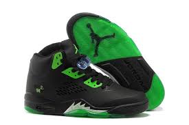 New Air Jordan Retro 5 Black Green Shoes Air Jordans Air Jordans Retro Cheap Jordan Shoes