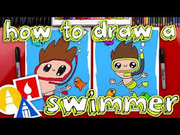 Dieses und viele weitere bücher versandkostenfrei im thalia onlieshop bestellen. How To Draw A Cartoon Swimmer Art For Kids Hub Art For Kids Hub Art For Kids Drawings