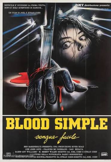Blood Simple (1984) Italian movie poster