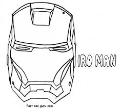 Free printable iron man coloring pages. Print Out Superheroes Iron Man Mask Coloring Pages Free Kids Coloring Pages Printable