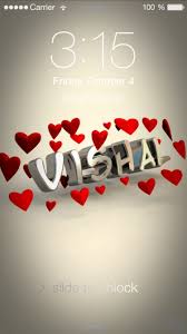 Create an account or log into facebook. Preview Of In Love For Name Vishal