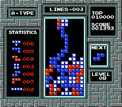 Tetris (NES) - online game | RetroGames.cz