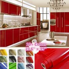 Premium Pearlized Pvc Self Adhesive Wallpaper 0 6m 1m Furniture Renovation Bathroom Kitchen Cabinet Backsplash Solid Color Waterproof Vinyl Wall Paper Counter Kitchen Cabinets And Backsplash Furniture Renovation Kitchen Cabinets In Bathroom