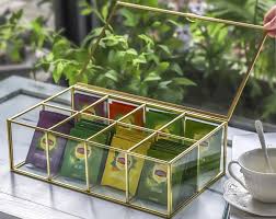 Wooden Treasure Chest Storage Box With Handmade Hinges Clasp And An Eco Friendly Finish Tea Box Storage Tea Organization Tea Bag Storage