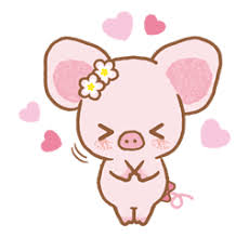 Piggy Girl Line Stickers Line Store Kawaii Pig Cute Doodles Cute Drawings