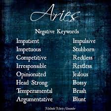 Aries Personality Traits Aquarius Traits Zodiac Traits Negative Traits
