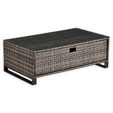 More importantly, this type of coffee table is capable of coordinating well with all other furniture both for indoor and outdoor use. Tommy Hilfiger Oceanside Rectangle Rattan Outdoor Coffee Table In Grey Bed Bath Beyond