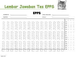 Check spelling or type a new query. Tes Kepribadian Edwards Personal Preference Schedule Epps Latar
