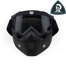 Find More Glasses Information About New Matt Black Beon Motorcycle Face Mask Dust Mask With Detachable Goggles An Motorcycle Face Mask Open Face Helmets Helmet