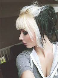 15 Black And White Hairstyles Are You A Fan Of The Salt And Pepper Look Split Dyed Hair Emo Hair Hair Beauty