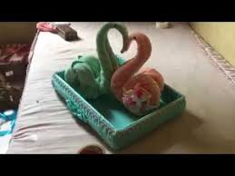 Hantaran Burung Merak Sederhana Youtube Handuk Tutorial Bunga Kertas Pernikahan