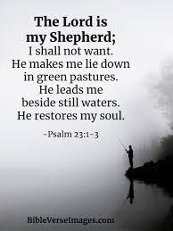 He leads me in the paths of righteousness for his name's sake. The Lord Is My Shepherd Bible Quote Bible Verse Images