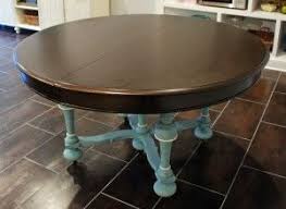 The Five Legged Table In Provence And Kona Chalk Paint Dining Table Painted Dining Room Table Painted Kitchen Tables