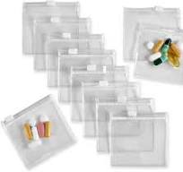 Amazon.com: Zippered Pill Pouch Bags - 12 Pcs, Slide Lock ...