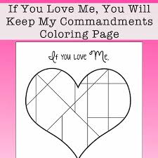 Promoting your brand with visuals on social media is more than just sharing the right text or photos. If You Love Me Keep My Commandments Coloring Page