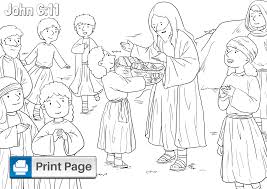 Download and print these jesus feeds the 5000 coloring pages for free. Jesus Feeds The 5000 Coloring Pages For Kids Printable Pdfs Connectus