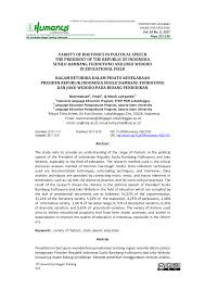 Pdf Variety Of Rhetorics In Political Speech President Of The Republic Of Indonesia Susilo Bambang Yudhoyono And Joko Widodo In Educational Field