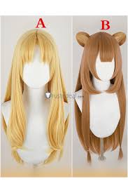 Fryzura peruka długie włosy, fryzjerstwo, grzywka. Tatenoyuushanonariagari The Risingoftheshieldhero Raphtalia Filo Cosplay Wigs Cosplay Wigs Wigs Cute Cosplay