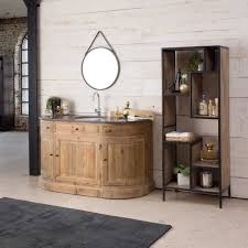Meuble Salle De Bain Bois Massif Arrondi 1 Vasque 3 Portes 2 Tiroirs Meuble Salle De Bain Salle De Bain Bois Salle De Bain Design
