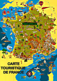 Visiter les régions avec une carte détaillée de france du sud. Carte De France Touristique Detaillee Archives Voyages Cartes