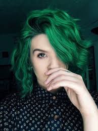 Colored Hair Blog Green Hair Dye Dark Green Hair Green Hair Colors