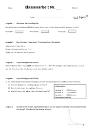 Klassenarbeit Dreisatz Zuordnungen Prozentrechnung Unterrichtsmaterial Im Fach Mathematik Klassenarbeiten Dreisatz Einfache Satze
