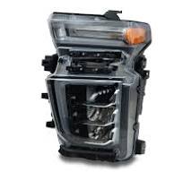 OE Style Headlight; Black Housing; Clear Lens; Driver Side (20-23 Silverado  3500 HD w/ Factory LED Headlights)