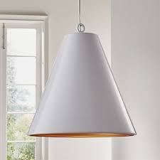Rodan White Metal Cone Pendant Light Reviews Crate And Barrel Pendant Light Cone Pendant Light