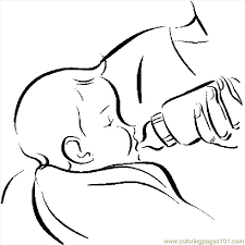 It features detail cut lines and a big opening to print a name or baby birth information. Feeding Baby 2 Coloring Page For Kids Free Others Printable Coloring Pages Online For Kids Coloringpages101 Com Coloring Pages For Kids