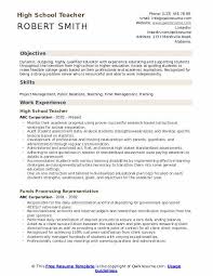 High School Teacher Resume Samples Qwikresume